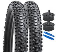 YunSCM 2Pcs Foldable 24 inch Bike Tyres 24x2.125 Tires 57-507 Compatible with 24x2.0 24x2.10 24 x 2.125 24x2.15 Mountain/Gravel/Off Road/Road Bicycle Bike Tyre