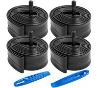 YunSCM 4-PCS 24" Bike Tubes 24 x 1.75 24x1.90 24x1.95 24x2.0 24x2.10 24x2.125 AV32mm Schrader Valve 24" Bicycle Tube Compatible with 24x1.75/1.90/1.95/2.0/2.10/2.125 Bike Bicycle Tyre Tubes
