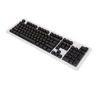 Yunseity 106 Keys Kapcaps, OEM Height DIY Custom Keycaps, Two Colors Injection Keyboard Keycaps, for 61/87/104 Keys Mechanical Keyboards (black red letters)