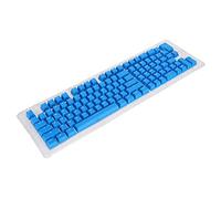 Yunseity 117 Keys Keycaps OEM Height Keyboard Keycaps OPQ Keycaps Set for 61/64/68/71/78/82/84/87 Keys Mechanical Keyboard (Dark blue and white letters)