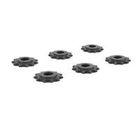 Yunseity 11T 25H Chain Sprockets for Electric Scooter, 8mm D Hole Steel Motor Gear Replacement Parts for High Speed Motors, Set of 6 Pieces for Efficient Cycling