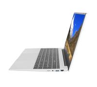 Yunseity 15.6 Inch Quad Core Laptop with Fingerprint Reader - Premium Graphics Laptop for 11 Pro - Ideal for Zoom Meetings and Video Conferencing Silver Material 1 Set (1T UK Plug)