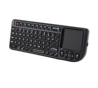 Yunseity 2.4Ghz Wireless Keyboard with Touchpad, 69 Keys Backlit Small Multimedia Touch Keyboard, USB Rechargeable, for PC, Android, Linux