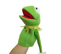Yunseity 40cm Big Frog Puppet Plush Hand Puppet Toy Educational Toddler Toy Interactive Frog Doll Soft Compressible Body for Family Bonding 15.7inch Plush Loved By Kids of All Ages (Green)
