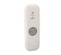 Yunseity 4G WiFi Adapter with Micro SIM Card Slot, 150Mbps High Speed, Up to 10 Users, WPA Encryption, Portable for Travel (White)