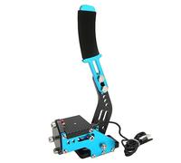 Yunseity 64 Bit USB Handbrake, 2 in 1 PC Handbrake for ONE, Series S, X, PC Hall Sensor, Sim Racing Game Hand Brake for G27 G25 G29 G920 T500 T300RS T300 (Blue)