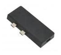 Yunseity 8 Hub USB C Multiport Adapter, USB C Docking Station with 4K HD Multimedia Interface USB C PD Charging 2 USB3.0 Port for Surface Pro 8/9/x (Black)