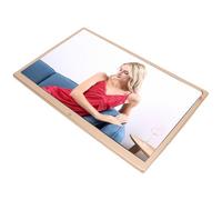 Yunseity Aluminum Alloy 15.2 Inch Digital Photo Frame High Definition Picture Frame with Remote Control for Family Gathering (GB Plug)