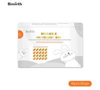 Yunseity Bimirth S5005 Reusable Microwave Bags for Baby Bottles Steam Sterilization, 16pcs Bags Giving The Best Care for Babies PET Material