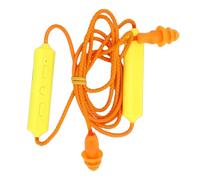 Yunseity Bluetooth Earplug Headphones, Neckband Wireless Earbuds, in Ear Earplugs, 29db Noise Reduction, 20 Hour Battery, IPX5 Water Proof, for Work, Construction, Workshop (Yellow)