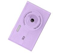 Yunseity Compact Digital Camera for Kids 1080P with 16X Digital Zoom 2.2" LCD Display Face Detect, Small Point and Shoot Camera for Kids with Red Lanyard (Purple)