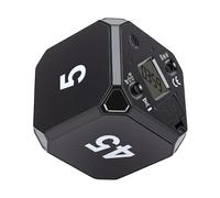 Yunseity Desk Timer Cube Shape Time Management Tool, Electronic Clock with Quiet Function for Study, Office, Classroom, Kitchen, Work, Students, and Coworkers