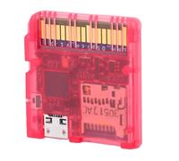 Yunseity DSPico DS Flashcard for ND 3DS 2DS DSi NDSL NDS, RP2040 Open Source Game Card Reader with 6MB/s Speed, R4 Upgrade Flash Cartridge for Homebrew & Backup Software, Purple PCB (Transparent Red)