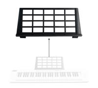 Yunseity Durable Music Stand Portable Electronic Keyboard Music Score Stand for Teaching Concerts Rehearsals, Lightweight Black Sheet Holder Suitable for Multiple Instruments