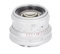 Yunseity E Mount Lens, Manual Focus Multi Layer Coating Optical Glass 35mm F1.4 Lens for A7 A7II A7R A7RII X-3 NEX-3N (White)