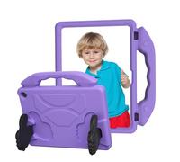 Yunseity EVA Tablet Case for Fire HD10 2021 2023 Release 11th 13th Generation, Shockproof Protective Cover with Rotatable Foldable Handle for Kids (Light Purple)