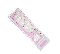 Yunseity Foldable Silicone Keyboard, Waterproof Dustproof Silicone Keyboard for Laptop (Purple)