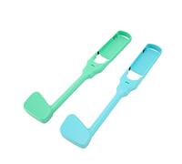 Yunseity Game Golf Clubs Ergonomic Adjustable Double Protection Controller Grips for for Golf Game Fans ABS Material (Blue Green)