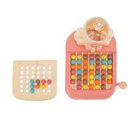 Yunseity Interactive Ball Elimination Chess Board Game for Kids, 80 Balls Included, Promotes Parent-Child Relationship, Applicable for Ages 3 and Up (Pink)