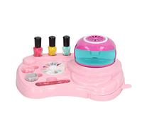 Yunseity Kids Nail Art Salon Set Safe Multifunctional Nail Polish Maker Beautiful Kids Art Kit with Dyer Polish Manicure Table for Girls Makeup Toys