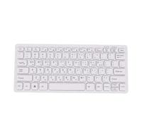 Yunseity Korean Keyboard 78 Keys, Compact 2.4GHz Wireless Hangul Keyboard for PC Laptop, Splash Proof Ergonomic Design, Battery Powered with USB Receiver