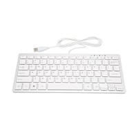 Yunseity Laptop Keyboard Mini Keyboard Ultra Thin Plug and Play Scissor Keys for Business Office (Silver)
