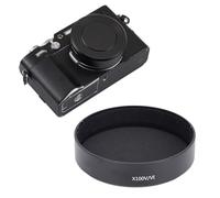 Yunseity Metal Lens Cap Black for Fuji X100VI X100V Camera Accessories, with Scratch Resistant Interiors
