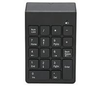 Yunseity Numeric Keyboard,Mini 18keys 2.4GHz Ergonomic Design Laptop Numpad Wireless Silent Number Pad,Portable Numeric Keypad Keyboard
