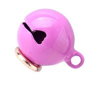 Yunseity Pet Collar Bell Chrome Plated Accessory Keyring for Cats and Dogs, Free Matching Bell Clamp/Holder, Iron Material for DIY Crafts, 1 Pack Pet (Purple #25)