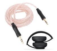Yunseity Replacement 3.5mm to 3.5mm Aux Audio Cable Cord for WH-1000XM6/5/4/3/WH-XB910N, Studio3/2/Pro, ATH-M50X/ATH-GDL3 /ATH-MSR7/ATH-R70Xa and More, 4.3ft