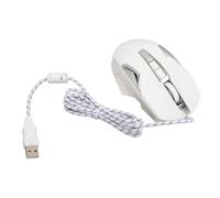 Yunseity RGB Gaming Mouse, Plug and Play Multifunction Customized Macro Programming Wired Gaming Mouse High Accuracy Ergonomic Design for Laptop (White)