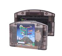 Yunseity SC64 Open Source N64 Flash Cart Cartridge, Supports Retro Games and 64DD, Plays NES/SNES/GB/GBC ROMs Via Emulation, Auto Save Backup, Built in 16GB Card (Black Transparent)