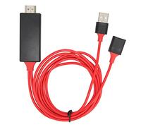 Yunseity Smartphone to HDMI Projector Cable, 1080P Phone to TV Mirroring Adapter, Cable to Connect Phone to TV, for Android, IOS, for iphone(Red)