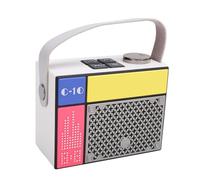 Yunseity Speakers, Base Enhancement System 5W Stereo Sound Small Speaker Type C Fast Charging for Outdoors (White)
