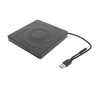 Yunseity Ultra Slim Type C USB3.0 External Optical Disc Drive Enclosure Kit, for Laptop Desktop Computer with Eject Button, USB 3.0 Compatible (Type F)