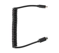 Yunseity USB C Cable 10Gbps USB C Male to USB C Male 3A Charger Fast Charging 1.2m Sync Data Transfer Helical Spring Cord for Phone Laptop Charger (Male to male straight plug)