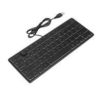 Yunseity USB Wired RGB Keyboard, 64 Keys Silent, Compact, Ergonomic, Backlit, PC Gaming
