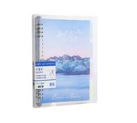 Yunshan sea Iron Clip Loose-Leaf Student Stationery Notebook -B5 Night Breeze Outside the Window D