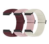 Yunshare Quick Release Watch Strap 18mm 19mm 20mm 22mm 24mm, Elastic Nylon Watch Bands Women Men for Samsung/Garmin/Fossil/Amazfit/Huawei/COROS/Xiaomi Replacement Wristband, 3pcs
