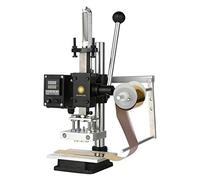 YUNSHINE 220V Hot Foil Stamping Machine Leather Wood Paper Branding Logo Marking Press Machine Leather Embossing Machine with Foil Holder(Hot Press Board:8x10cm)