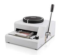 YUNSHINE Embossing Machine 72 Characters Card Embosser for Card Making PVC Card Embosser Stamping Machine Manual for ID VIP Card (72C)