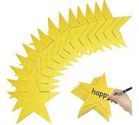 Yuntop 60 Pcs Glitter Gold Star Paper Cutouts, Double Printed Star Decorations, 6 Inch Stars for Wedding Party, Bulletin Board, Classroom Decoration Supply