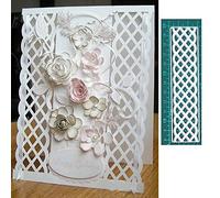 YunTrip Stripe Grid Border Metal Cutting Die Cuts Stencil for DIY Scrapbooking Album Embossing Photo Crafts Paper Cards Decorative Craft