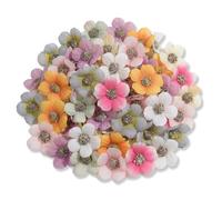 YUNTRUN 100 Pcs Craft Flowers, Artificial Flower Heads, Multihued Daisy Blossoms, Mini Fake Petals for DIY Wreath Design and Festive Home Decoration