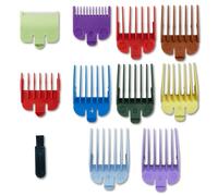 YUNTRUN 11 PCS Hair Guide Combs, Compatible With wahl Professional Clipper Guards, Color Clipper Guards Premium Hair Clipper Attachments for Men,