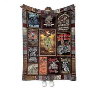 YunTu Motorcycle Blanket Super Soft Sherpa Throw Blankets for Bed Sofa and Couch Cool Motorcycle Gifts for Men and Women Fluffy Warm Blankets 60'' x 80''