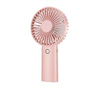 YunTuo Mini Portable Handheld Fan with 4400 mAh Rechargeable Battery, 3 Speeds Personal Fan for Indoor and Outdoor Use, Ultra Quiet (Pink)