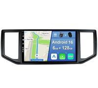 YUNTX [6GB+128GB] Android 16 2 Din Car Stereo Fit for VW Amarok Crafter Van Man (2016-2021)-[Built-in CarPlay/Android Auto/DSP/GPS]-IPS 2.5D 10.1”Touchscreen-Camer MIC-DAB/360 Camera/Bluetooth 5.0