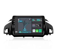 YUNTX [8GB+256GB] Android 14 2 Din Car Stereo Fit for Ford Kuga Escape C-max(2013-2017)-[Built-in CarPlay/Android Auto/DSP/GPS]-IPS 2.5D 9” Touchscreen-Camera+MIC-DAB/360 Camera/Bluetooth 5.0