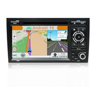 YUNTX Android 14 Car Stereo Fit for Audi A4 (B6/B7) | Seat Exeo-[Built-in Wireless CarPlay/Android auto/GPS]-Free Camera-7 inch IPS 2.5D Touch screen-DAB/MirrorLink/Bluetooth